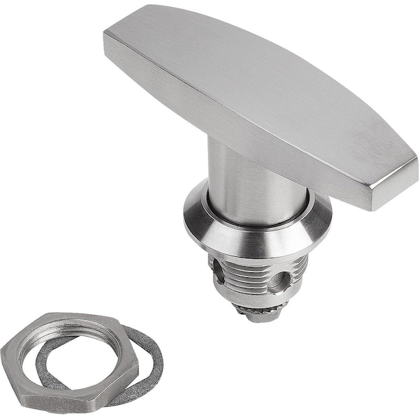 Quarter-Turn Lock, H=18, D=32, Stainless Steel 1.4401